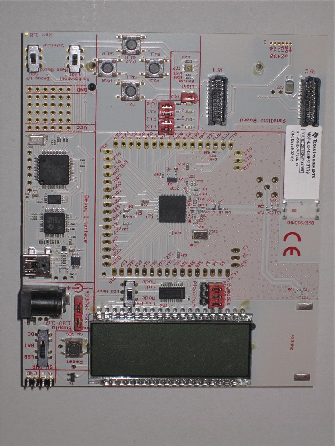 The MSP-EXP430F6137R9 is a development tool for TI less than 1GHz CC430F6137 System-on-Chip. - FCC ID Z64EXP4F6137R9 - Texas Instruments Incorporated