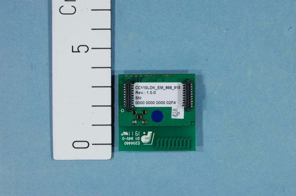 The CC110LEM-868-915 is a development tool for TIs sub 1 GHz CC110L chip. - FCC ID ZAT110LEM900 - Texas Instruments Inc. (4)