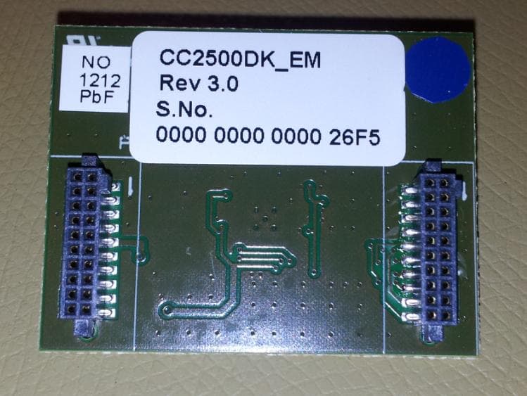 The CC2500EM is a development tool for TIs 2.4 GHz CC2500 proprietary transceiver - FCC ID ZAT2500EM - Texas Instruments Inc. (2)