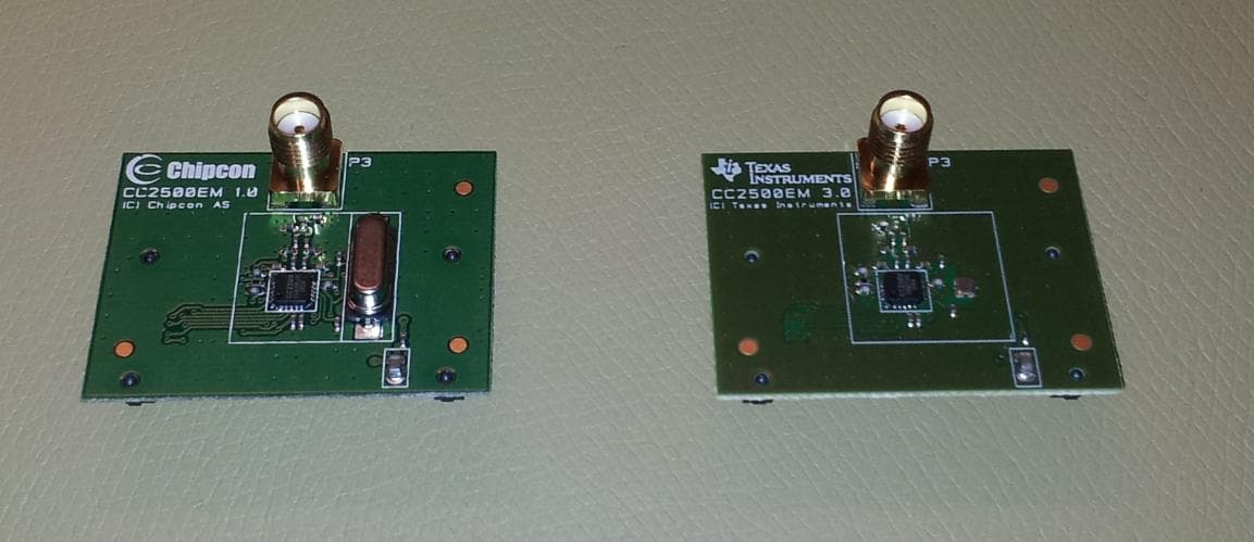 The CC2500EM is a development tool for TIs 2.4 GHz CC2500 proprietary transceiver - FCC ID ZAT2500EM - Texas Instruments Inc.