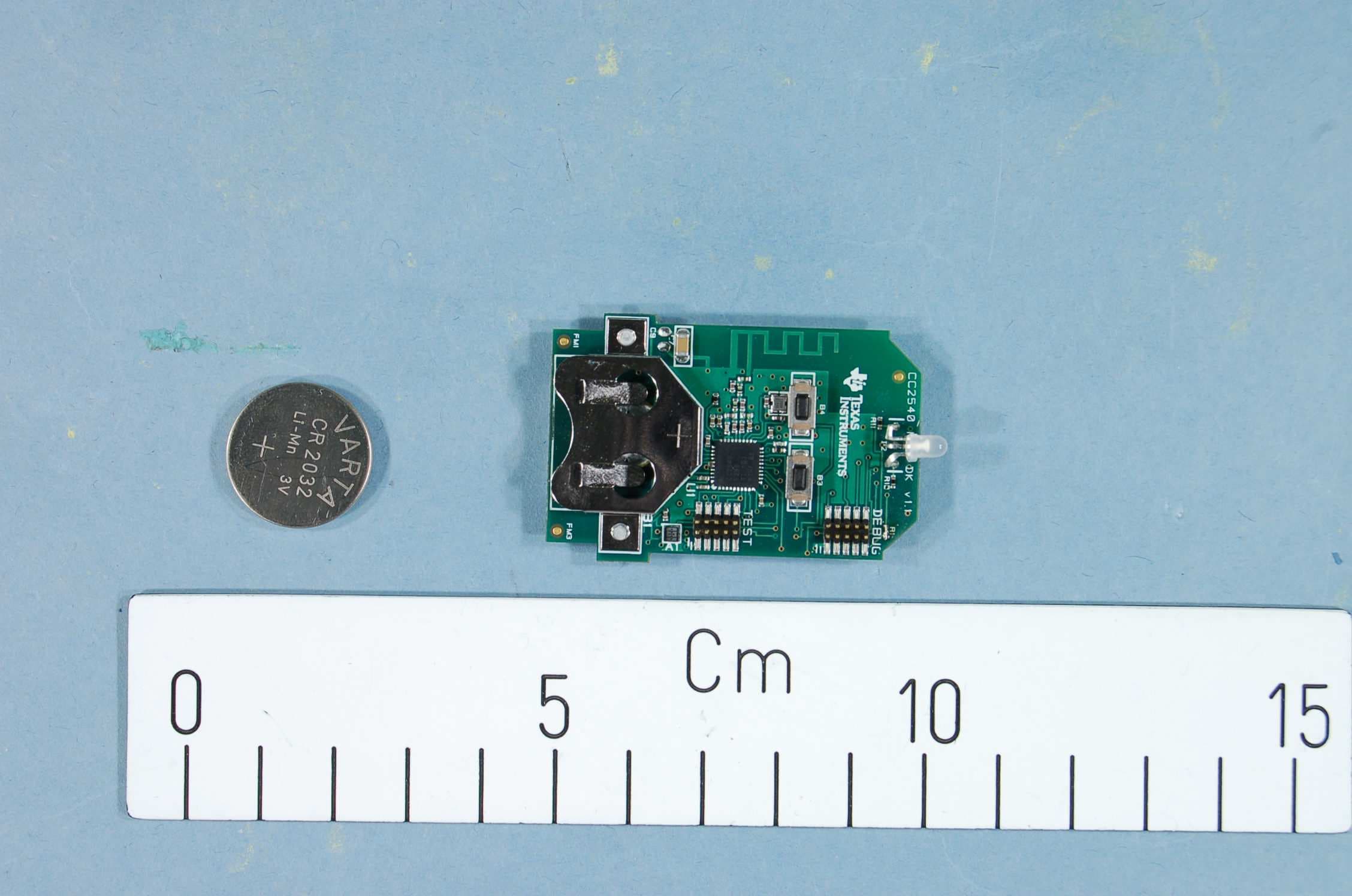The CC2540KEYFOB is a development tool for the 2.4 GHz CC2540 BLE System-on-Chip with USB from TI. - FCC ID ZAT2540KEYFOB - Texas Instruments Inc.