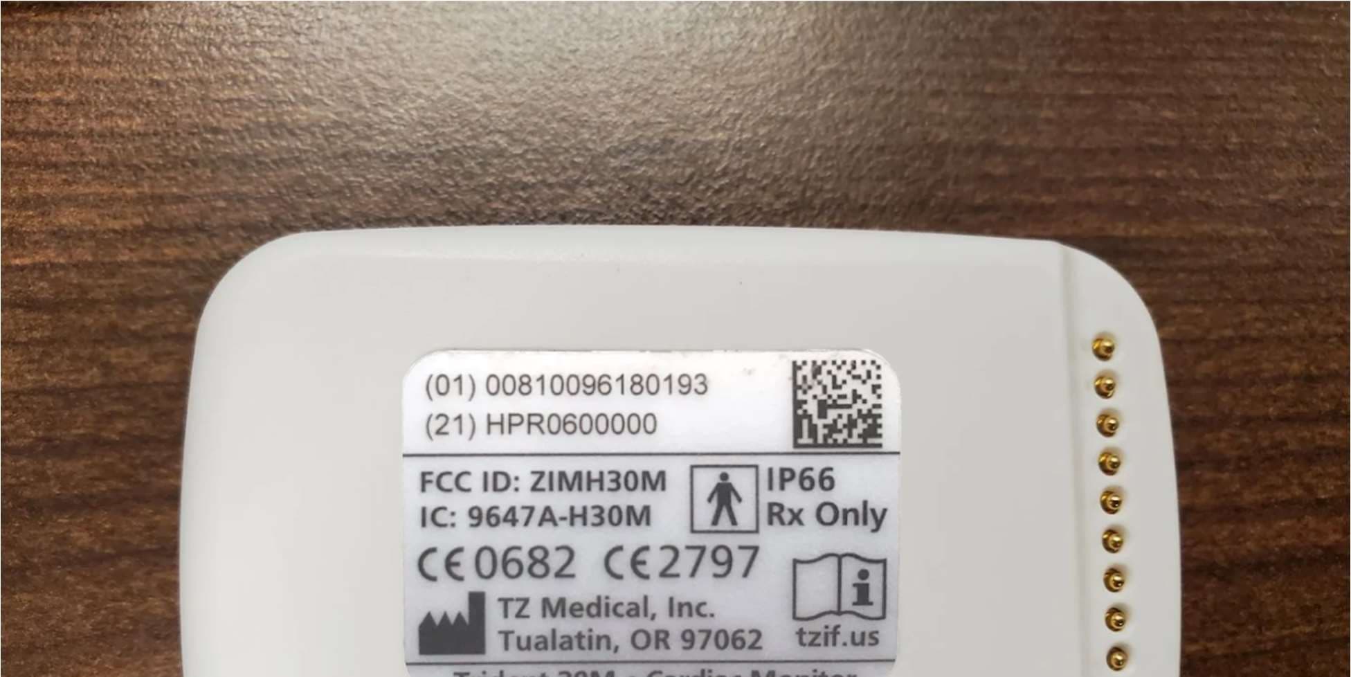 Ambulatory electrocardiograph monitor with onboard ECG analysis and wireless connection via Wi-Fi and BLE - FCC ID ZIMH30M - TZ MEDICAL INC (2)