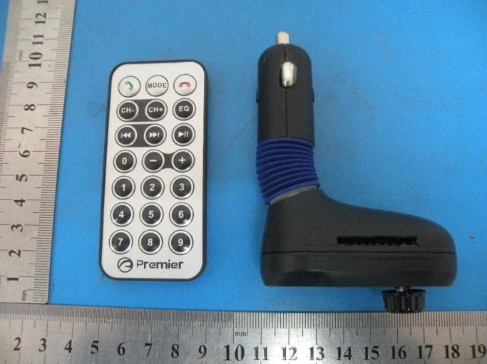 Car MP3 bluetooth transmitter - FCC ID ZJV-PWFMT4 - Premier Accessory Group
