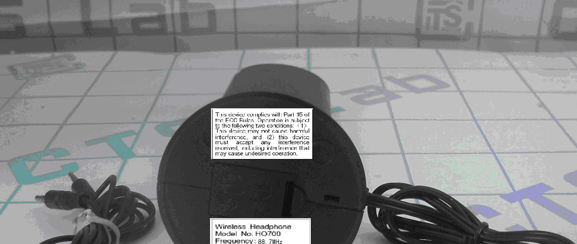 3 in 1 Wireless Headphone - FCC ID ZLAHO700 - SENTRY INDUSTRIES INC. (1)