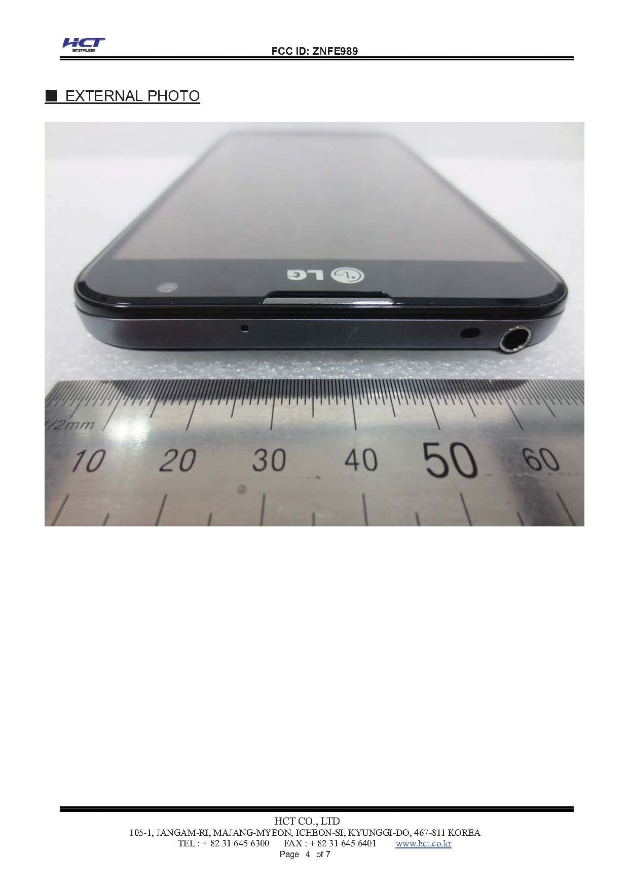 Cellular/PCS GSM/EDGE/WCDMA Phone with WLAN, RFID and BT - FCC ID ZNFE989 - LG Electronics USA, Inc. (3)