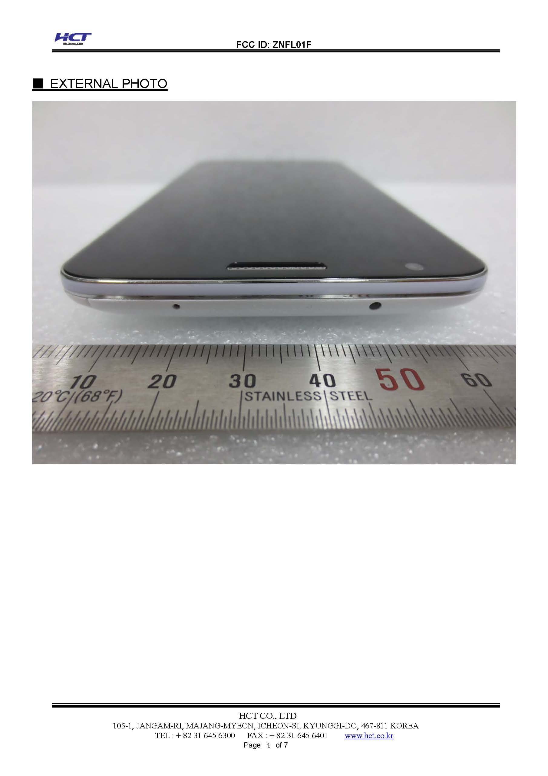 Cellular/PCS GSM and Cellular WCDMA Phone with WLAN, Bluetooth and RFID - FCC ID ZNFL01F - LG Electronics USA, Inc. (5)