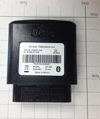GPS Navigation Device with 3G and Bluetooth - FCC ID ZOQAT-250 - Verizon Connect