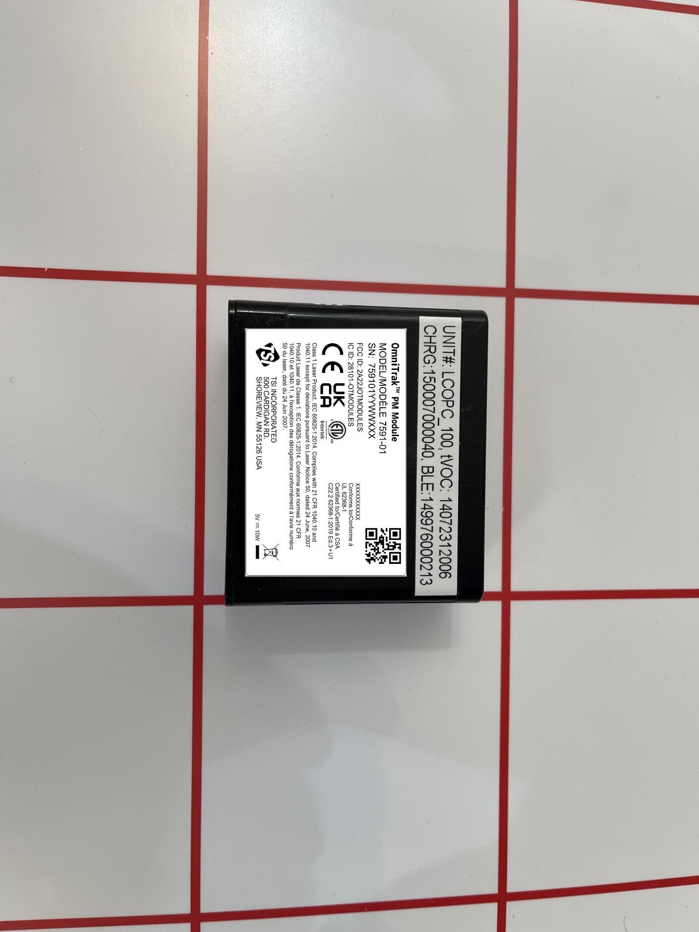 7591-01, 7591-02, 7591-04 - FCC ID 2A22JOTMODULES - TSI Incorporated