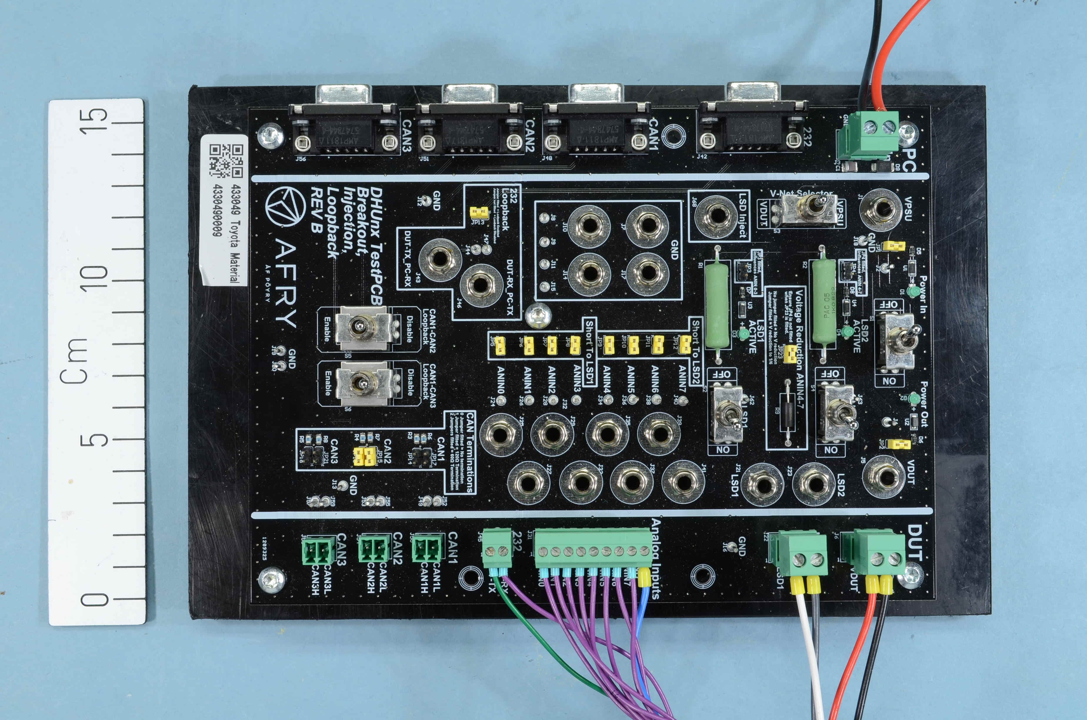 Telematics unit for mounting on forklifts - FCC ID 2A24D-DHU4 - Toyota Material Handling Manufacturing Sweden AB