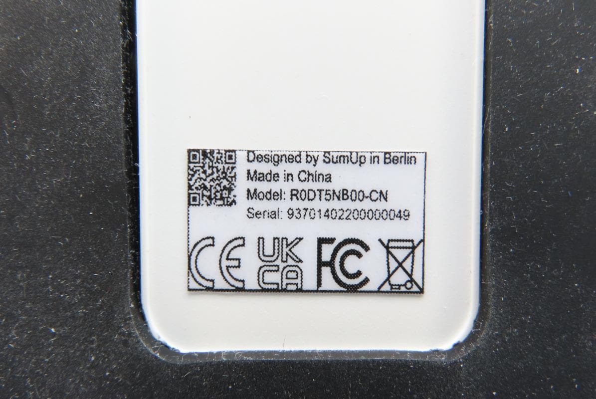 Solo Register - FCC ID 2A39U-REG001 - SumUp Inc