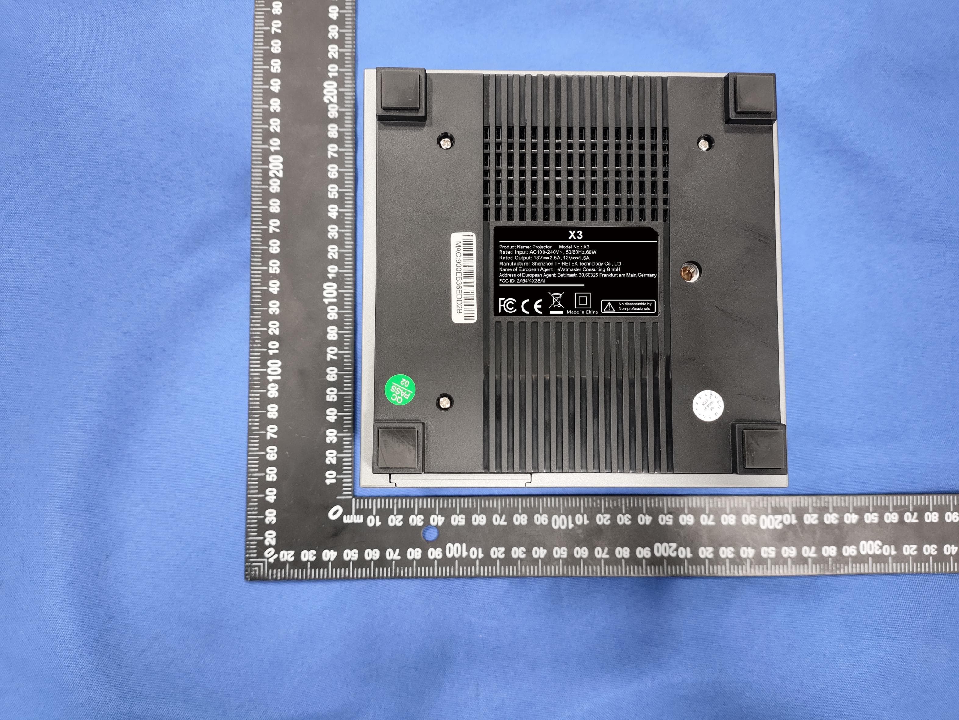 Projector - FCC ID 2A54Y-X3BAI - Shenzhen TFIRETEK Technology Co., Ltd.