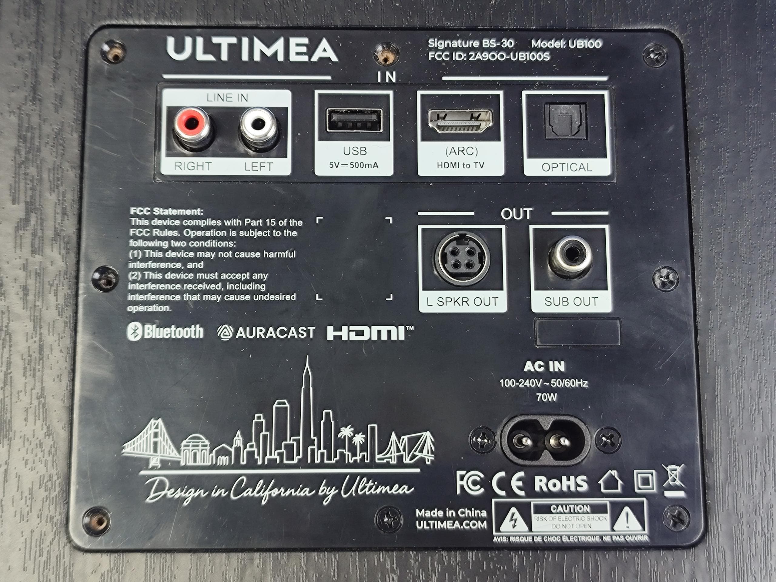 Bookshelf Speakers - FCC ID 2A9OO-UB100S - Ultimea Technology (Shenzhen) Limited