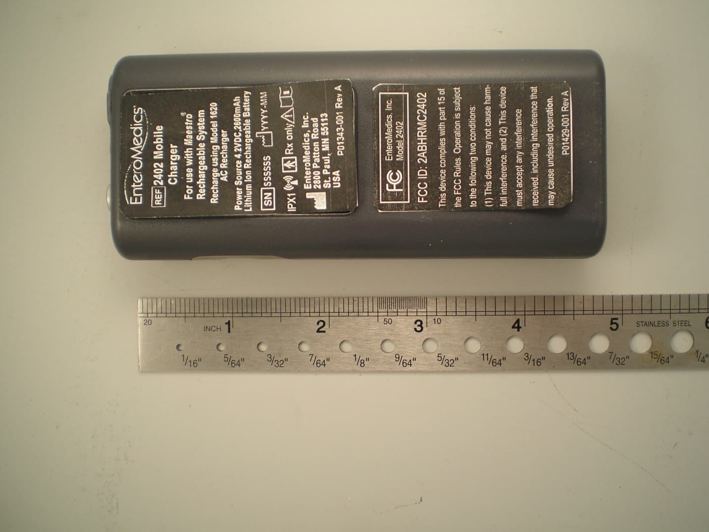 Maestro Rechargeable System Mobile Charger - FCC ID 2ABHRMC2402 - Enteromedics, Inc.