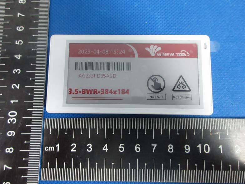 Electronic Shelf Label - FCC ID 2ABU6-DS035 - Shenzhen Minew Technologies Co., Ltd.