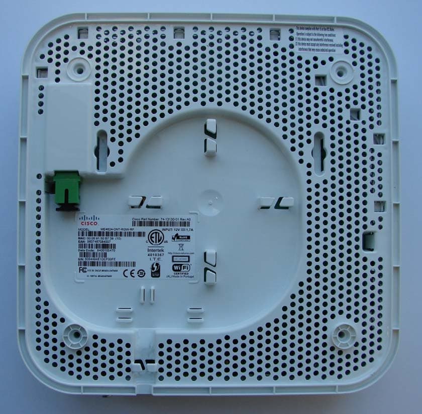Wireless Optical Network Termination (ONT) with RF Video Overlay Interface, for analog TV service - FCC ID 2ACJF-ME4624-ONTWRF - Altice Labs, S.A.