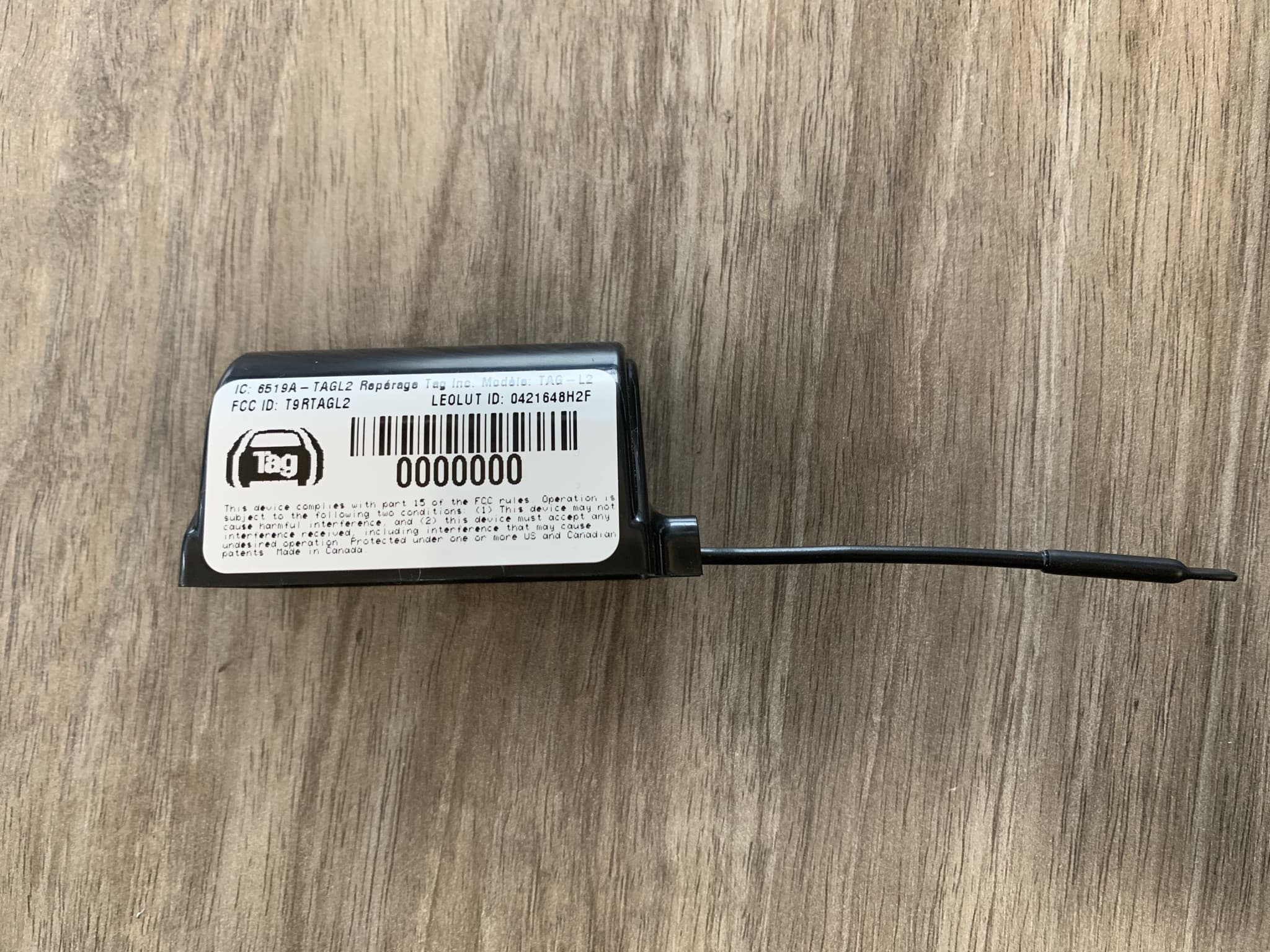 TAG X 2R0 Autonomous TAG - FCC ID 2ADQFTAGL2 - Otodata Wireless Network Inc.