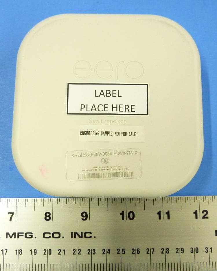 Home Wi-Fi Router - FCC ID 2AEM4-A010001 - eero LLC