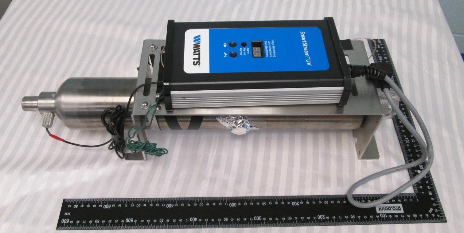 254 Nanometer Germicidal UV Disinfection of Water Systems - FCC ID 2AFJT-SMARTSTREAM - Watts Water Technologies