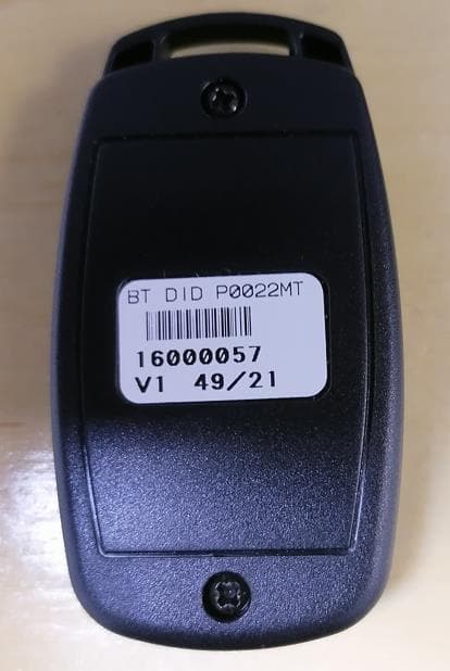 Bluetooth roadside assist/panic keyfob - FCC ID 2AFMS-BLEDID - MiX Telematics