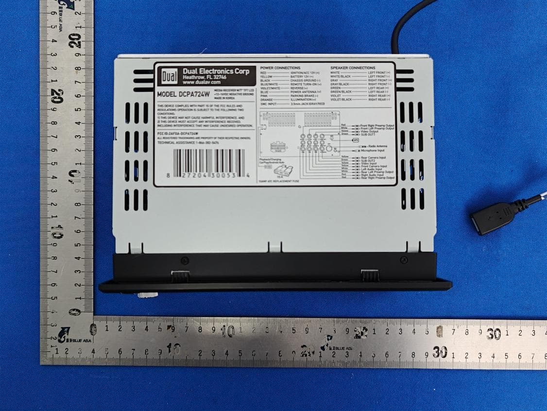 Car Multimedia Receiver - FCC ID 2AFXA-DCPA724W - FengShun Peiying Electro-Acoustic Co., Ltd