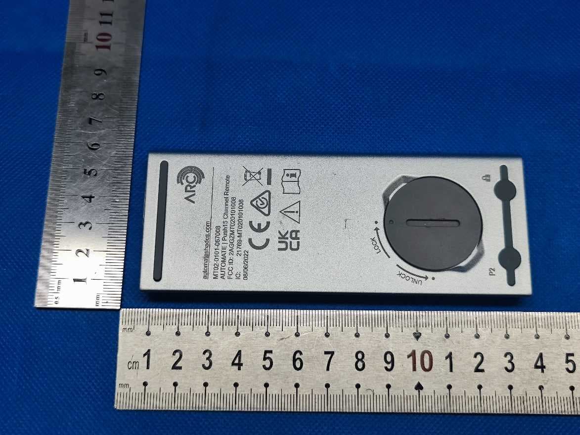 AUTOMATE / Push15 Channel Remote - FCC ID 2AGGZ003B9ACA41 - Rollease Acmeda Inc