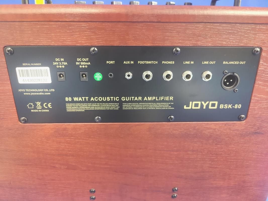ACOUSTIC GUITAR AMPLIFIER - FCC ID 2AIN7-BSK-80 - JOYO TECHNOLOGY CO., LTD