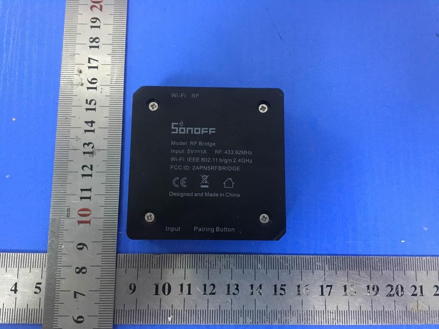 433MHz RF Bridge - FCC ID 2APN5RFBRIDGE - Shenzhen Sonoff Technologies Co., Ltd.