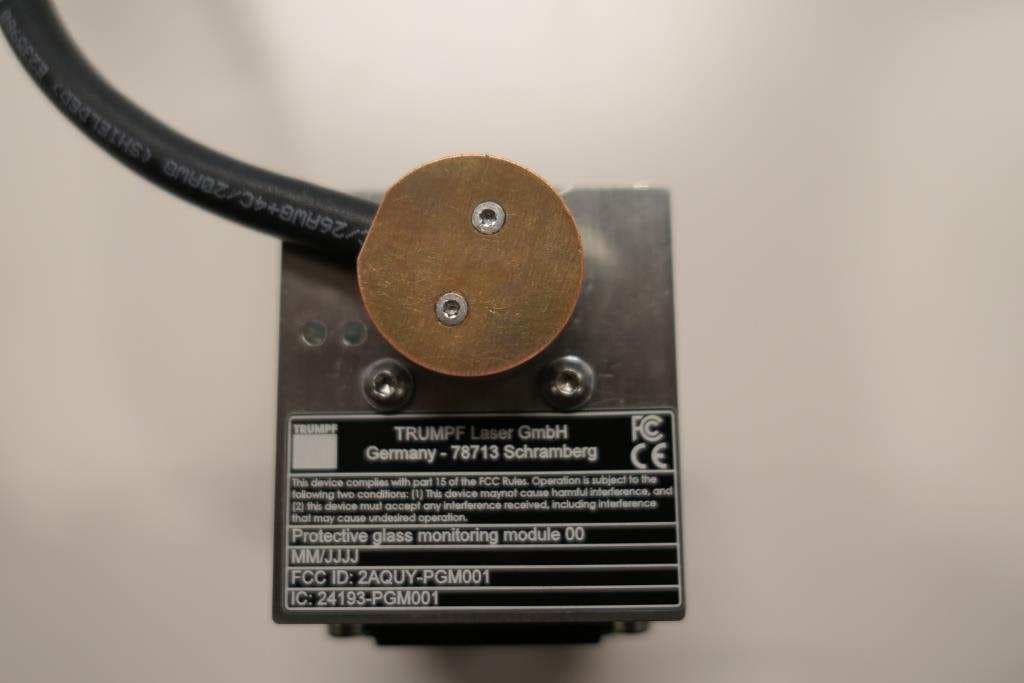 Protective Glass Monitoring with RFID-Reader - FCC ID 2AQUY-PGM001 - Trumpf Laser GmbH