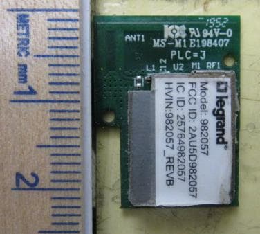982057 Module - FCC ID 2AU5D982057 - Legrand/Pass & Seymour