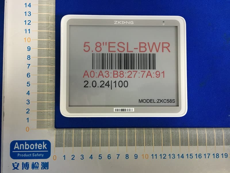 Electronic Shelf Label - FCC ID 2AVVW-D52 - Advantech Co., Ltd.