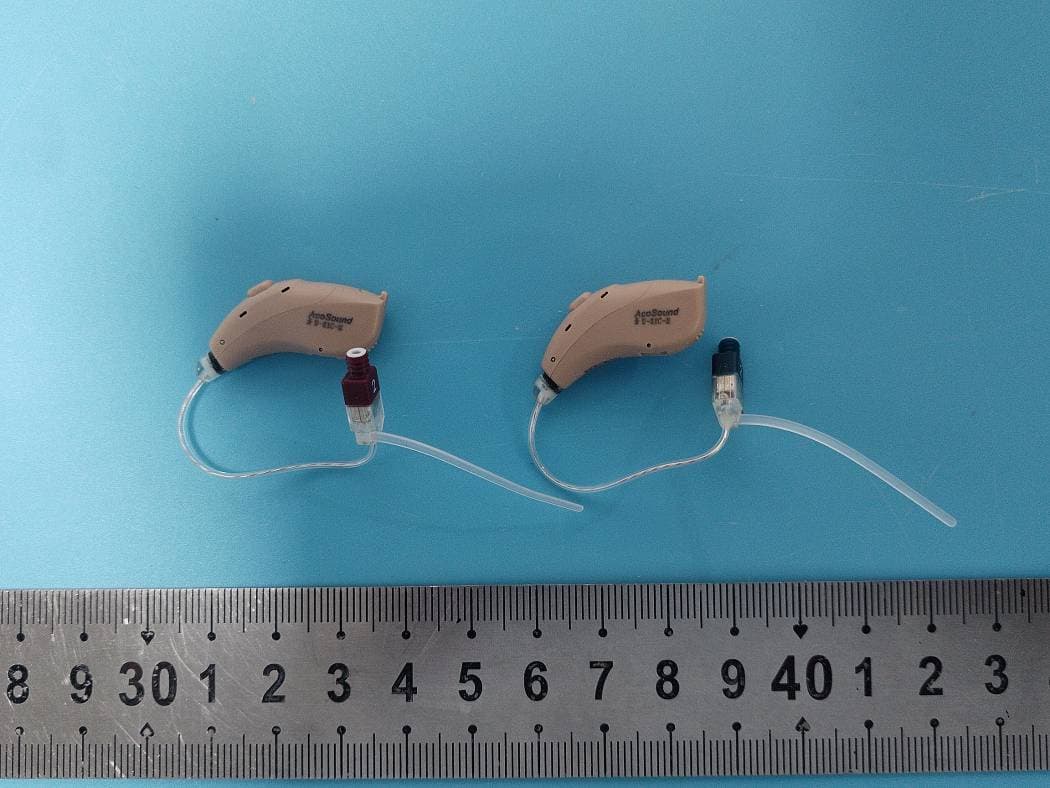 Bluetooth hearing aid - FCC ID 2AWQLW-RIC-M - Hangzhou AcoSound Technology Co.,Ltd.