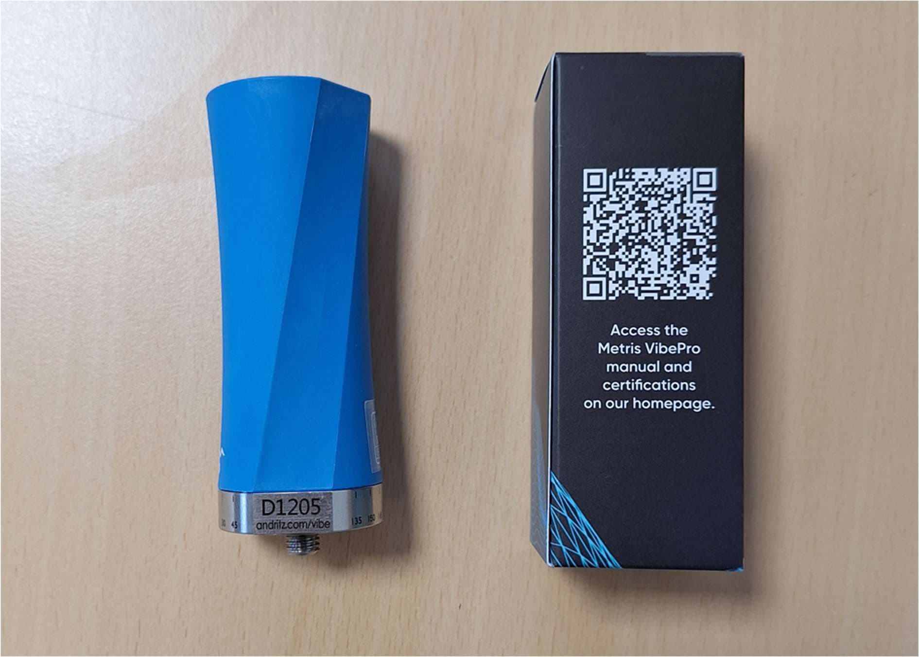 Wireles BLE Condition Monitoring Sensor recording vibration and temperature - FCC ID 2AX58METRISVIBEPRO - Andritz AG