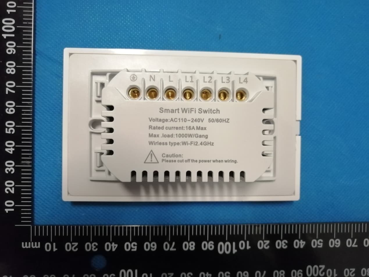 Smart Wi-Fi wall switch - FCC ID 2AYFR-606USG4 - Guangdong GDKES Electric Technology Development CO.,LTD