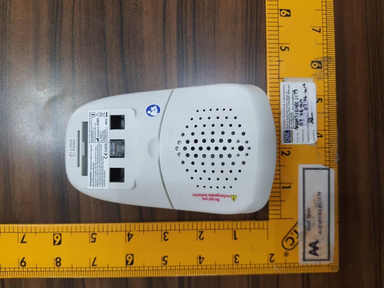 Babysense Connect (Babysense 7 Revision B) - FCC ID 2AZL5-CU100-2F - Hisense Ltd.,