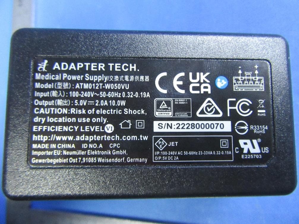Therapy plate - FCC ID 2BE8K-9120077180144 - Tyromotion GmbH