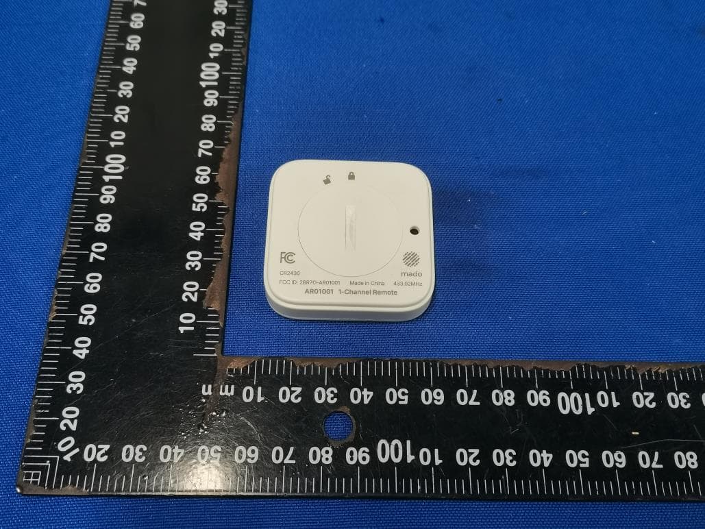 Mado SC Remote - FCC ID 2BR7O-AR01001 - Dendo Systems Pty Ltd