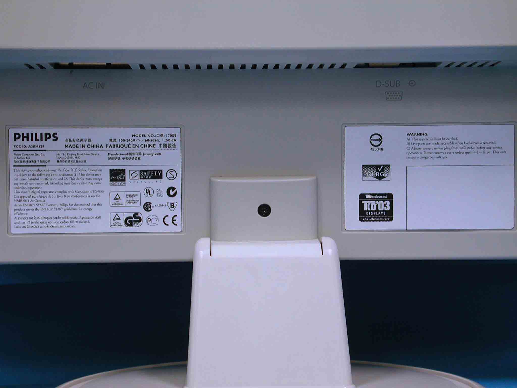 17 Inches LCD Monitor - FCC ID A3KM129 - Philips Electronics Industries (Taiwan) Ltd