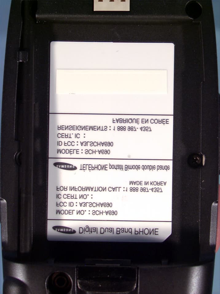 Dual-Band CDMA Phone - FCC ID A3LSCHA690 - Samsung Electronics Co Ltd
