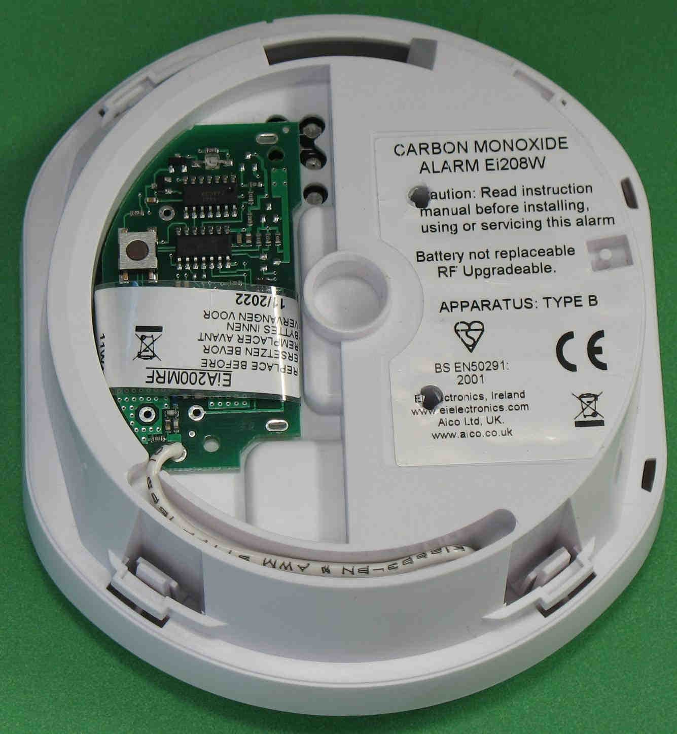 RF Module for Battery Carbon Monoxide Alarms Ei207 and Ei208 - FCC ID A5FEIA200MRF - Ei Electronics Ltd