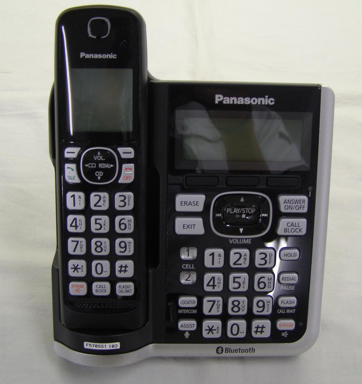 UPCS Cordless Telephone Base Station with Bluetooth Transceiver - FCC ID ACJ96NKX-TGF570A - Panasonic Corporation of North America
