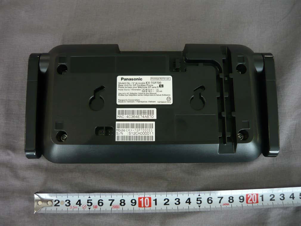 DECT 6.0 Cordless Telephone System Base Unit - FCC ID ACJ96NKX-TGP700 - Panasonic Corporation of North America