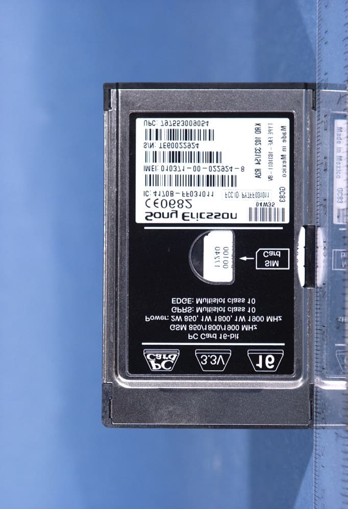 Panasonic Notebook PC w/ Sony Ericsson PCMCIA Card - FCC ID ACJ9TGCF-282 - Panasonic Corporation of North America