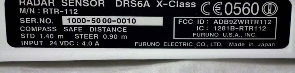 Transceiver for Radar Sensor - FCC ID ADB9ZWRTR112 - Furuno USA Inc
