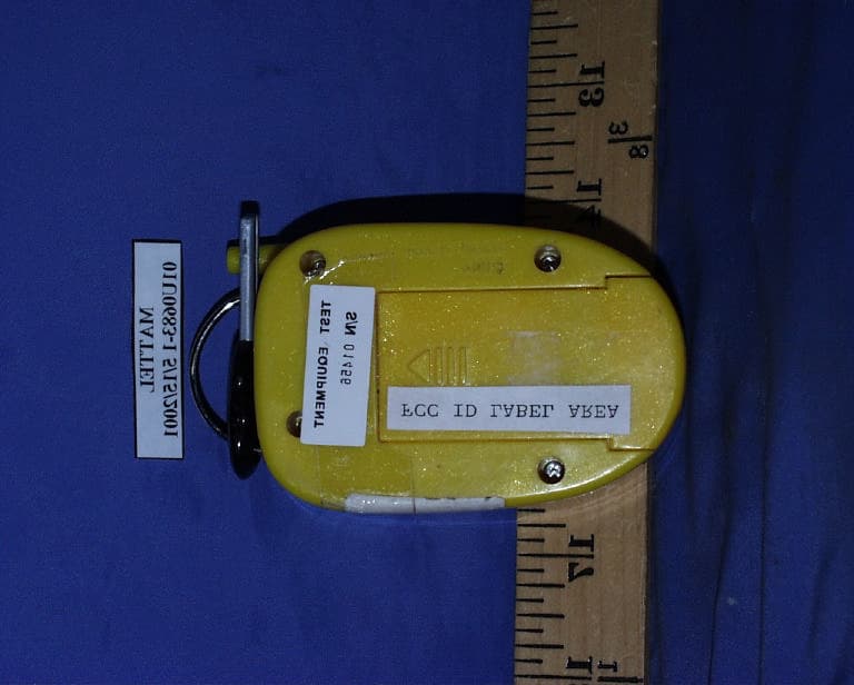 Remote Control Toy Transmitter - FCC ID APB50800-01A4T - Mattel Toys A Division of Mattel Inc