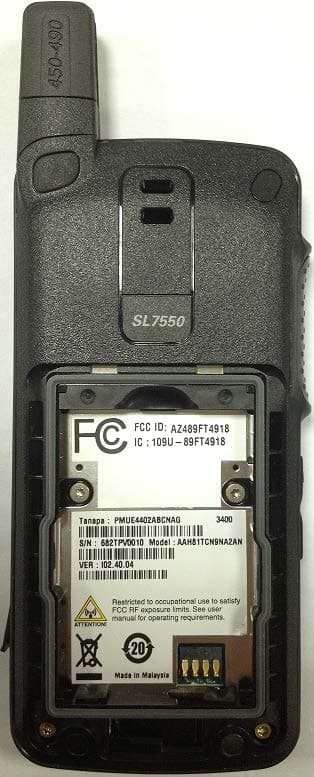 Portable 2-Way Radio - FCC ID AZ489FT4918 - Motorola Solutions, Inc.