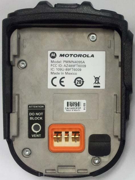 Mission Critical Wireless Remote Speaker Microphone - FCC ID AZ489FT6009 - Motorola Solutions, Inc.