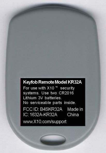 SECURITY KEY FOB REMOTE - FCC ID B4SKR32A - Authinx Inc.