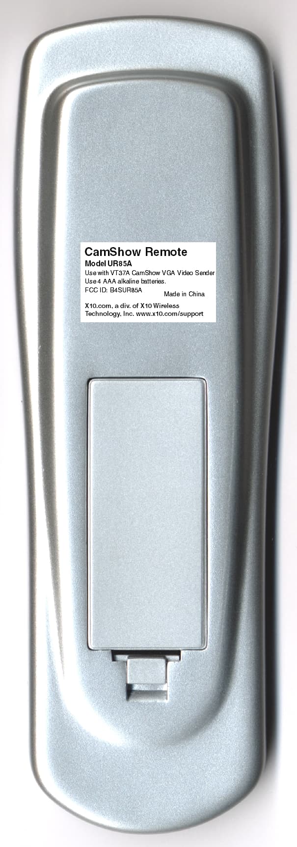 CamShow Remote - FCC ID B4SUR85A - Authinx Inc.