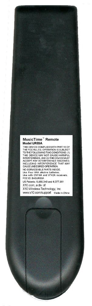 Remote Control Transmitter - FCC ID B4SUR89A - Authinx Inc.