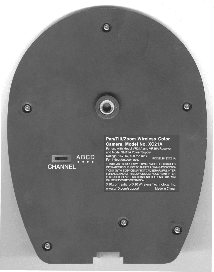Pan Tilt Zoom camera - FCC ID B4SXC21A - Authinx Inc.